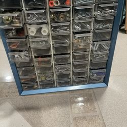 45 Drawers Organizer Full Like New Metal 