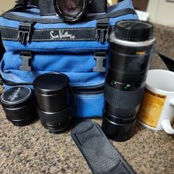 Minolta SRT 102 and lenses 