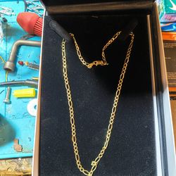 14k solid gold figaro