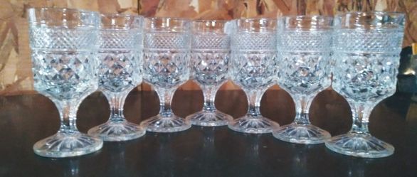 Anchor Hocking? Stemmed Juice Glasses X12