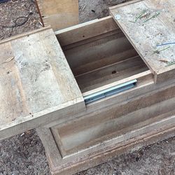 Table With Slide Outs For Storage