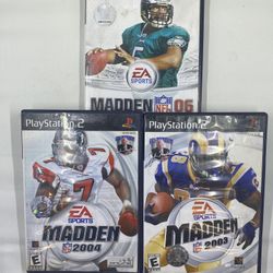 NFL Madden PlayStation 2 PS2 03, 04, 2006 Vick Rams Eagles