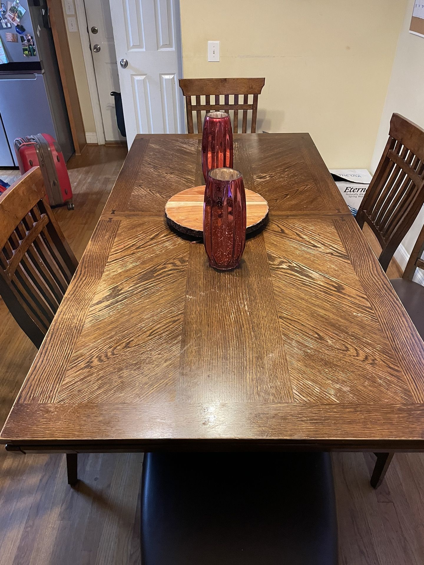 Bar Height Dinette Table and Six Chairs