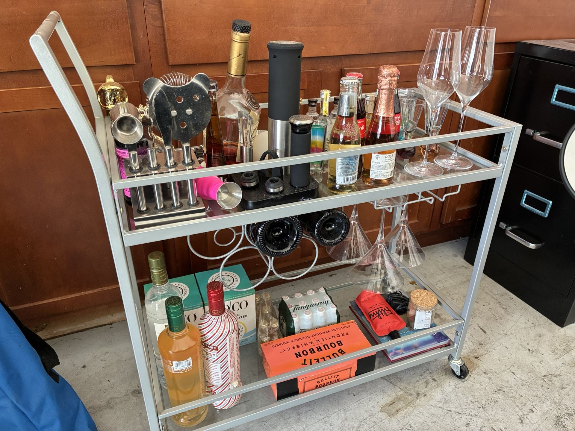 Metal Bar Cart