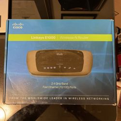 ⚡️Cisco Linksys E1000 Wireless-N 2.4GHz Band Fast Ethernet Ports 10/100 Router