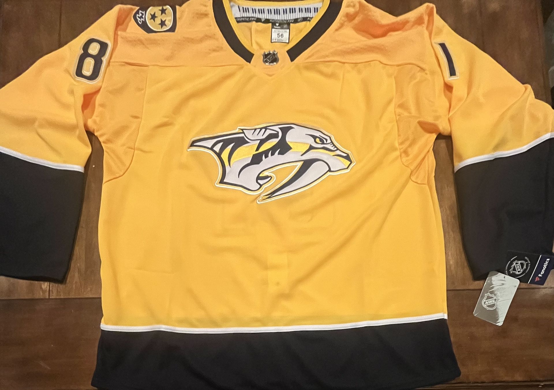 Jonathan Marchessault Gold Nashville Predators Jersey Adult XXL (56) NWT