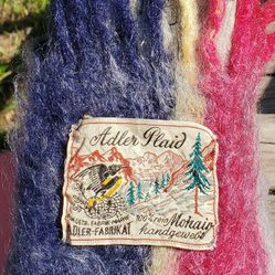 Mid Century Cozy throw blanket, vintage 100% Mohair, soft 70X48 with fringe. Adler Soft Plaid $120.00 Belle Epoque  Memory Lane