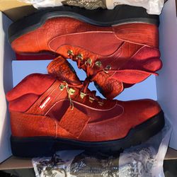 Supreme x Timberland Field Boot ‘Red Python’