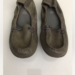 HUSH PUPPIES HPO2 FLEX Size 7 M Leather Loafer ballet Flats Slip On Shoes New