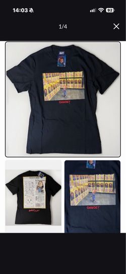 Men’s black chucky shirt from shoe palace