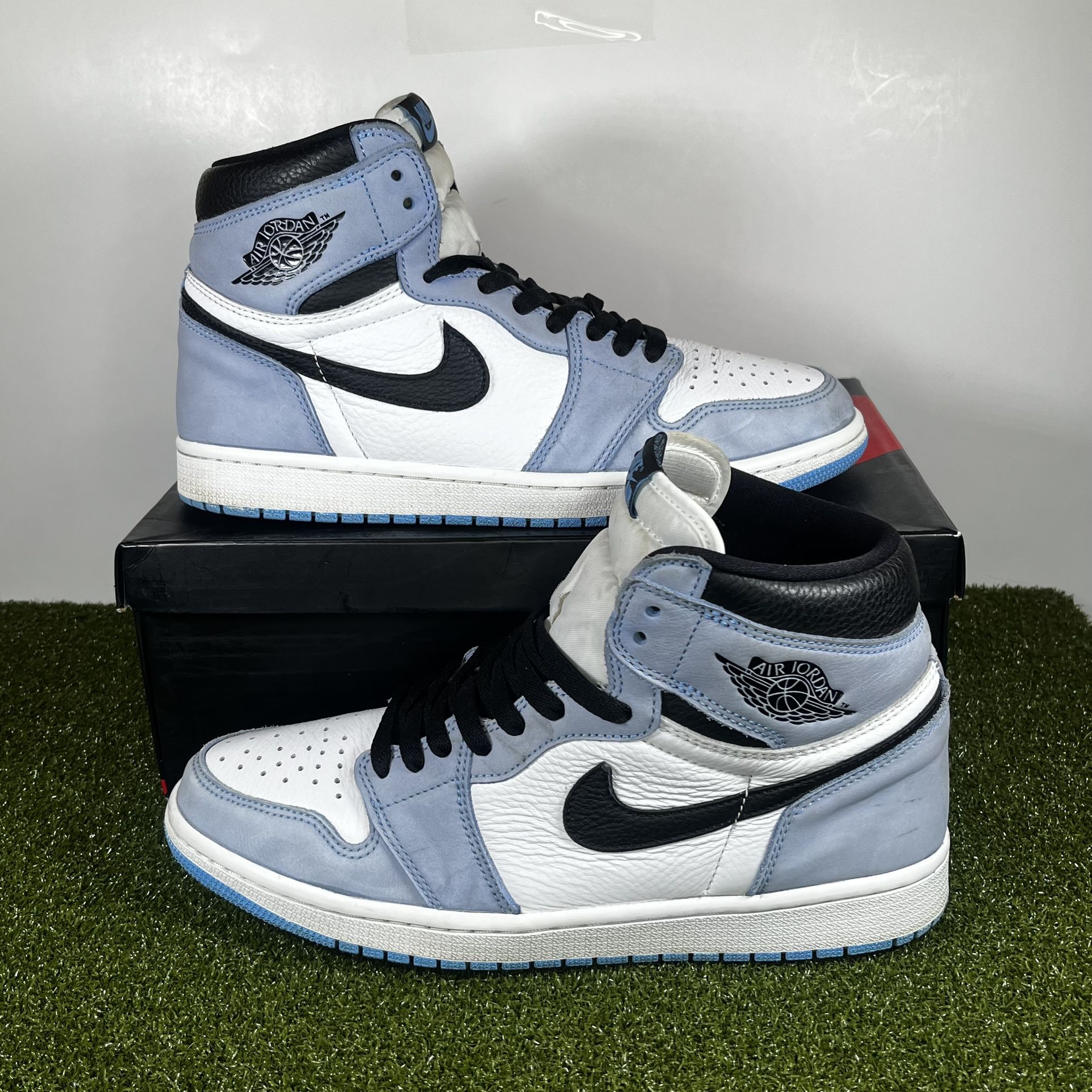 Nike Air Jordan 1 Retro High White University Blue 555088-134 Mens Shoes Size 10