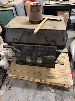 Wood burning fireplace