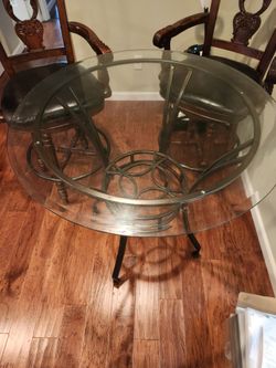 Bar stools and table set