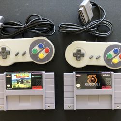 SNES Games And Controllers