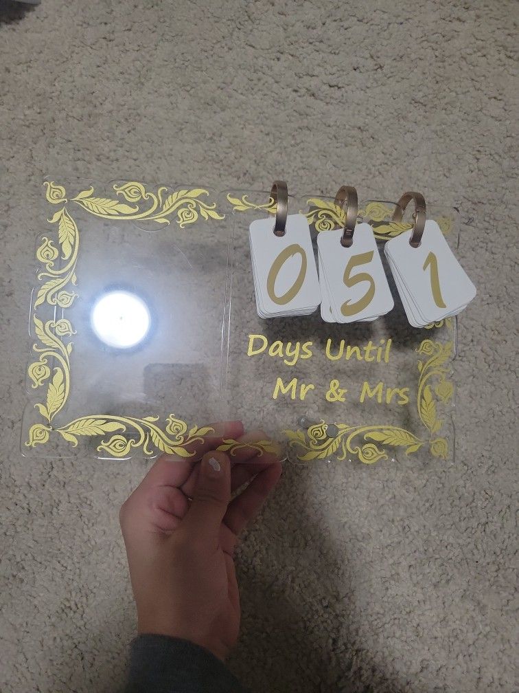 Wedding Countdown Picture Frame
