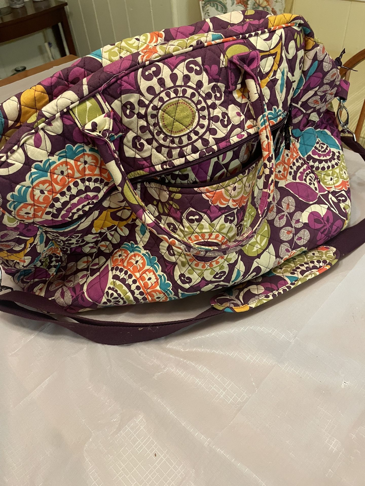 Vera Bradley Deluxe Travel Tote Bag