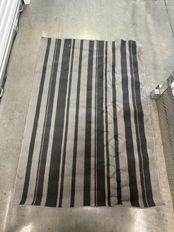 Black and Grey Small Area rug