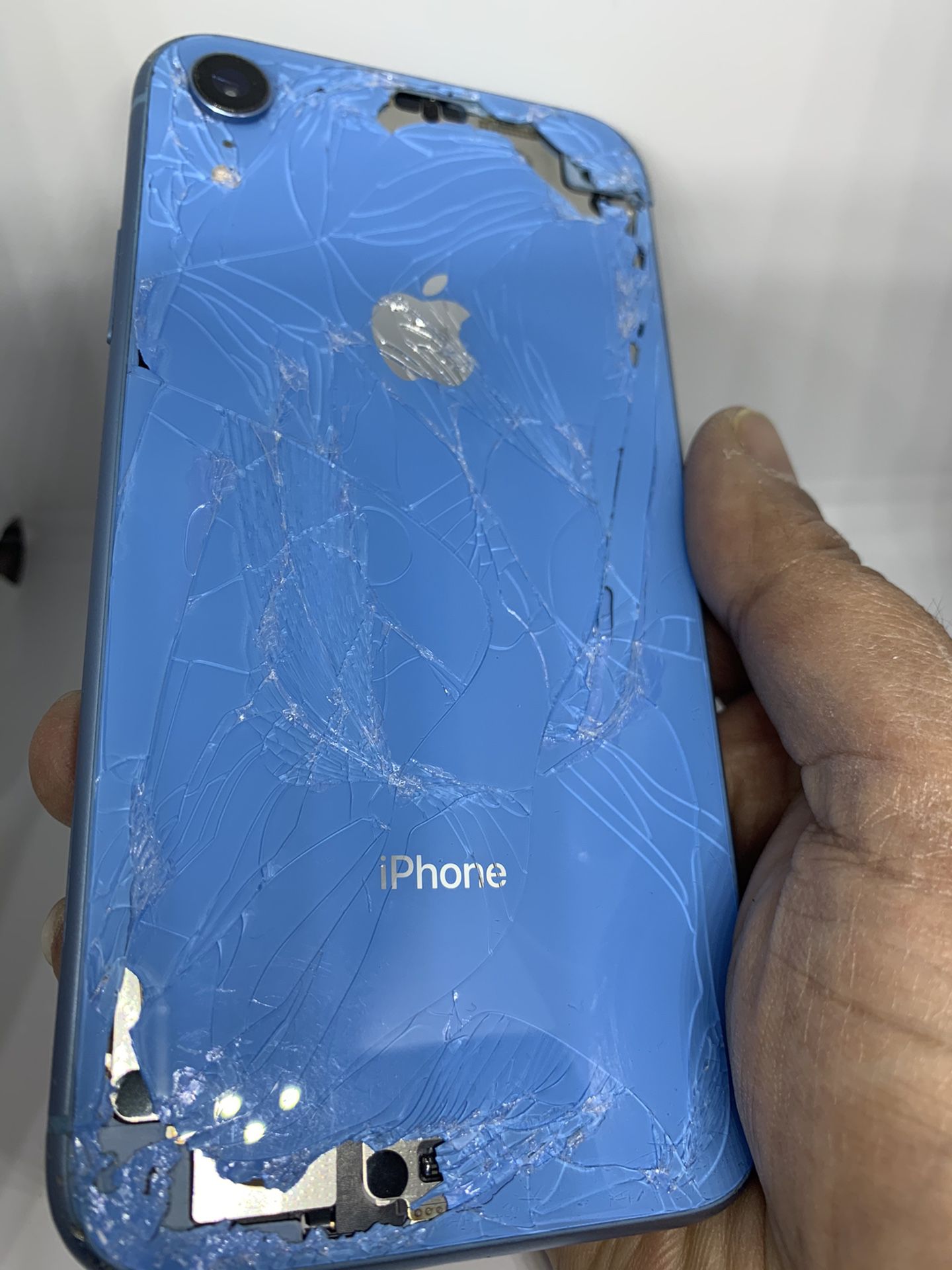 iPhone XR Back Glass broken repair