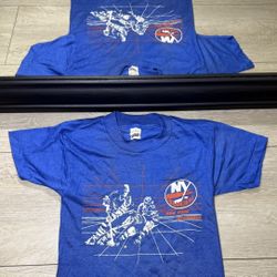 Vintage 1980s Kids / Toddlers New York Islanders NHL Hockey Shirt 