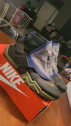 Nike Men's Huarache Gripp QS Black Olive Canvas AT0298 001