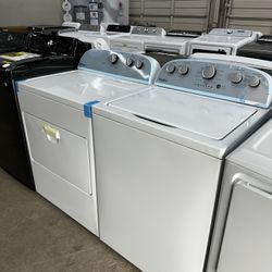 🔥BRAND NEW WHIRLPOOL WHITE 3.8 CU FT TOP LOAD WASHER & DRYER w/ 2 IN 1 AGITATOR 🔥WARRANTY 🔥DELIVERY🔥