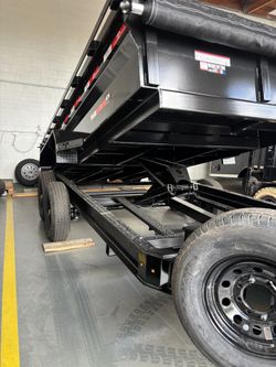 2026 Teton Dump Trailer Black 7x14-2 14k GVWR