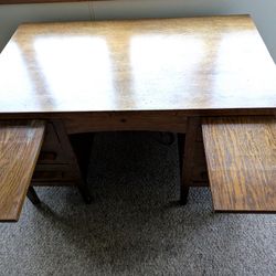 Vintage Double-Pedestal Desk