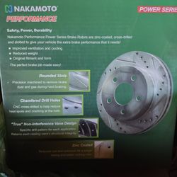 Set Of Nakamoto Rotors With Brake Pads An Wheel Bearings 