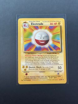 Electrode 21/102 - Base Set - Rare Non-Holo - Pokemon Card TCG WotC