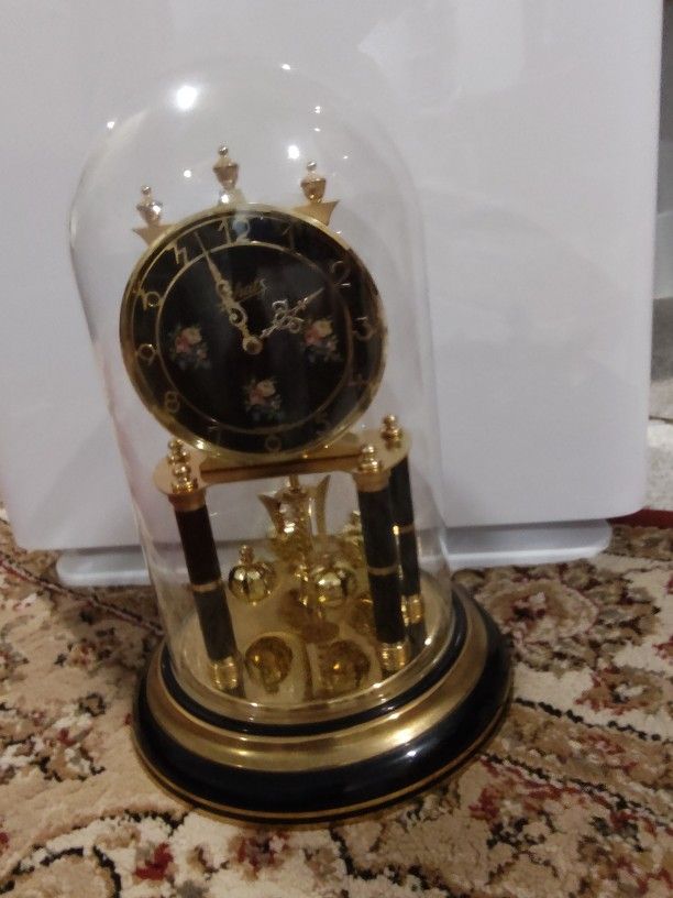 Beautiful Schatz Vintage Mantel Clock In Working Condition..