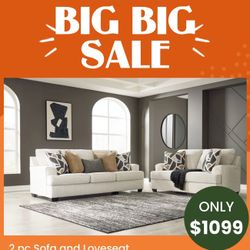 2 Pc Sofa And Loveseat 