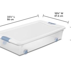 Sterilite Clear Plastic Storage Organizer 