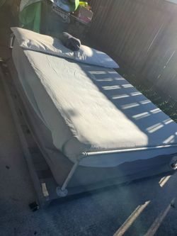 Full size wood bed frame