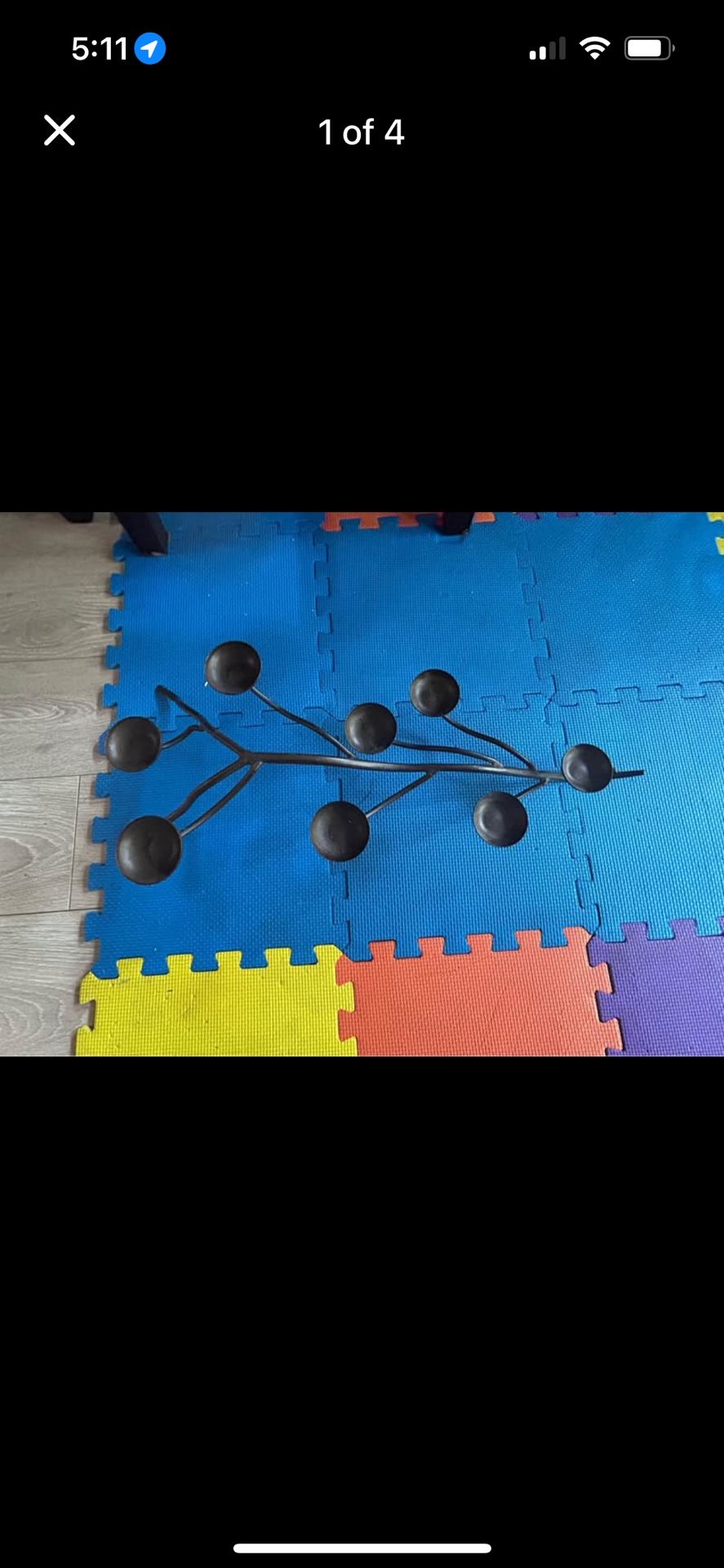 Crate & Barrel Metal Tea Light Candle Holder