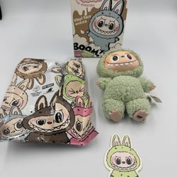 Pop Mart Labubu Authentic Exciting Macaron Green Grape with handmade Nike outfit