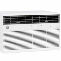 GE 10,000 BTU 115-Volt Smart Window Air Conditioner for 450 sq ft Rooms with WiFi and Remote in White, ENERGY STAR