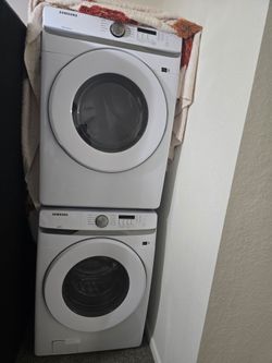 Samsung Front Load Stackable Washer & Dryer Set - Like New ($900)