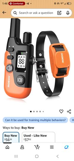 BLUE dog training collar