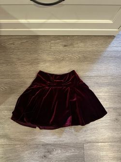 Zara Girls Velvet Skirt 