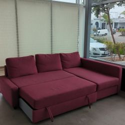 Pink Sleeper Sofa (Queen Size) 