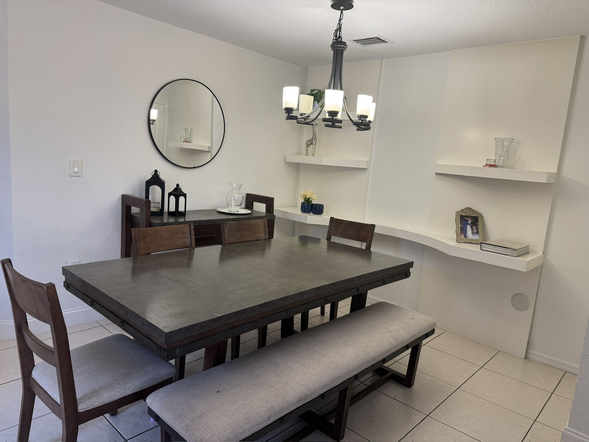 Table, Chairs And Hall