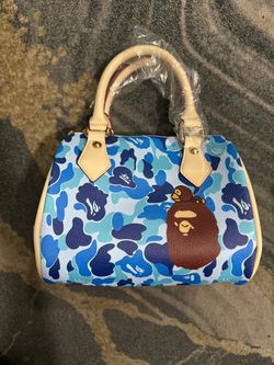 BAPE BLUE PILLOW BAG