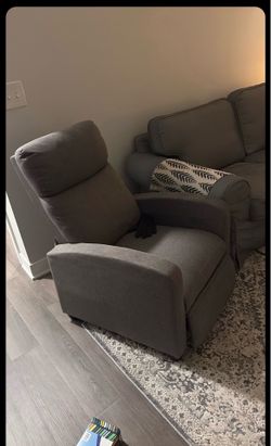 Gray Home Theater Recliner