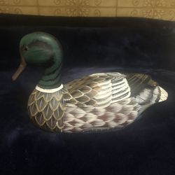 Hand Painted Mallard Duck Statue