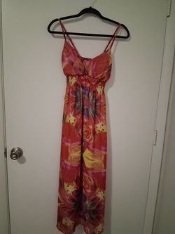 Shes Cool Colorful Abstract Print Maxi Dress