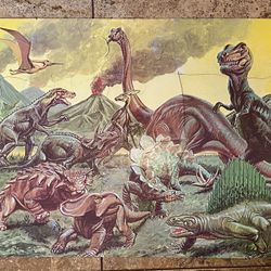 Vintage 1977 - 20 piece Giant Dinosaur Puzzle by Judy/ Instructo Floor Puzzles