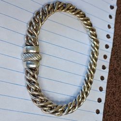 David Yurman Sterling Silver Lyrica Chain Bracelet
