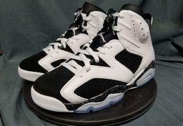 Air Jordan retro 6 Sneakers Black and White size 10 men