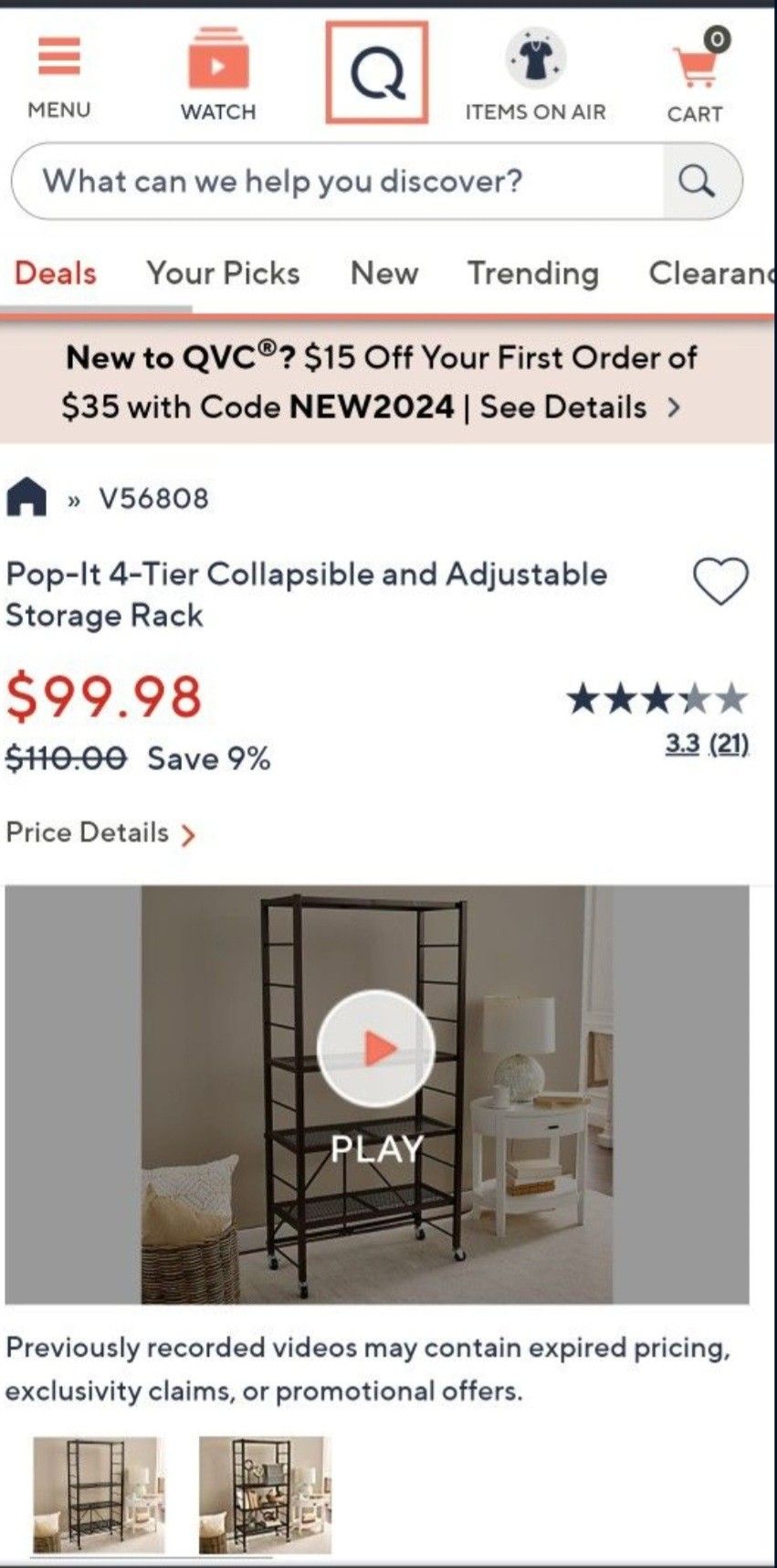 New Storage Shelf