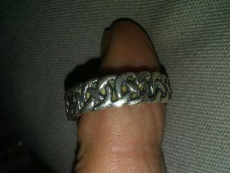 Nice band silver ring old